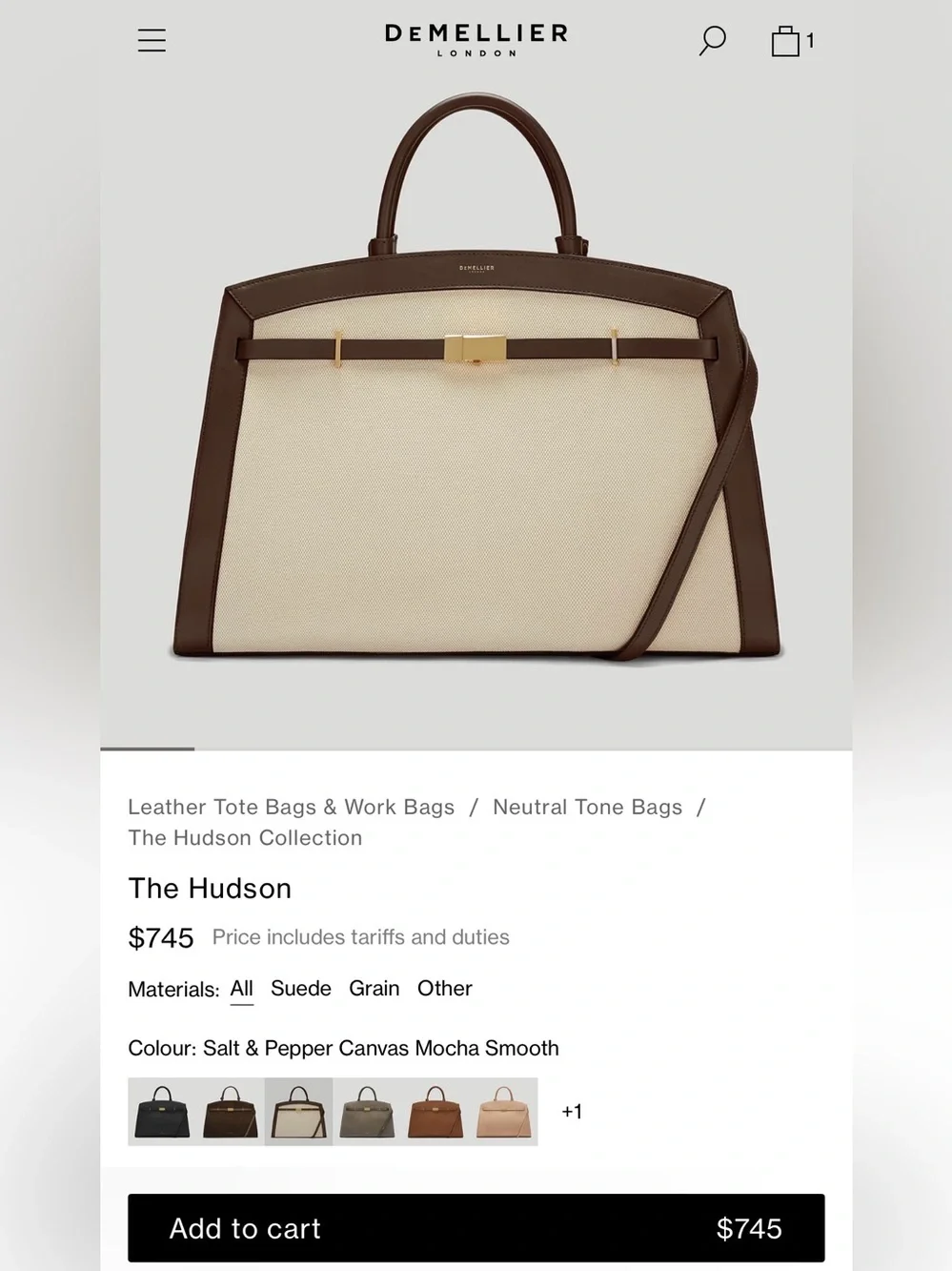 BNNW DEMEILLER The Hudson Bag